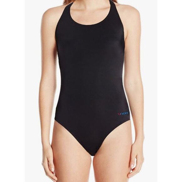 Women's Black One Piece Swimsuit - Picture 1 of 9